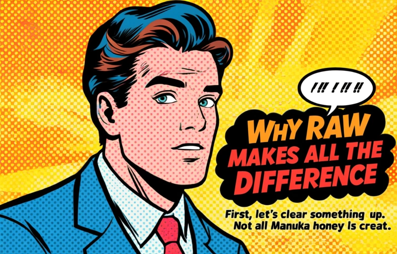 Visual representation of Raw Manuka Honey Benefits for Skin & Hair