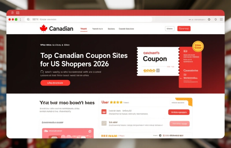 Visual representation of Top Canadian Coupon Sites for US Shoppers in 2026