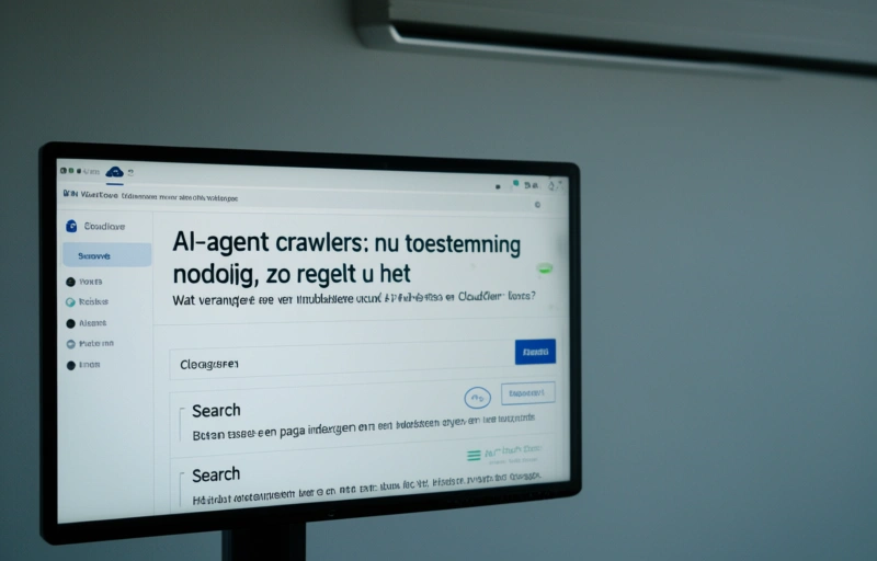 Visuele weergave van AI-agent crawlers