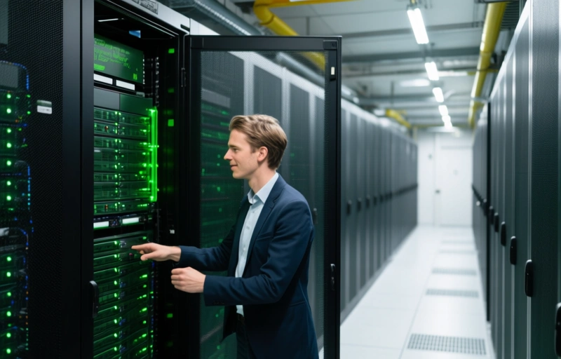 Visuele weergave van Groene datacenters