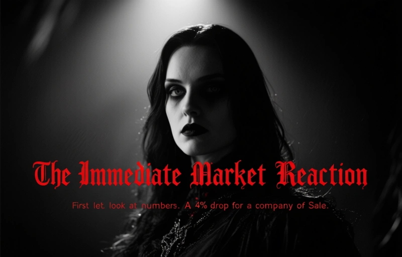 Visual representation of Salesforce Stock Dips 4%