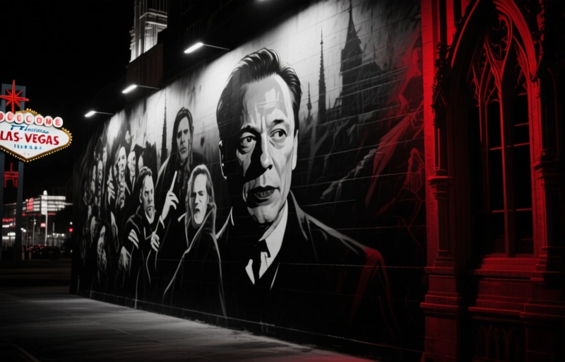 Мурал в Лас-Вегасе, оплаченный Илоном Маском, вызвал споры