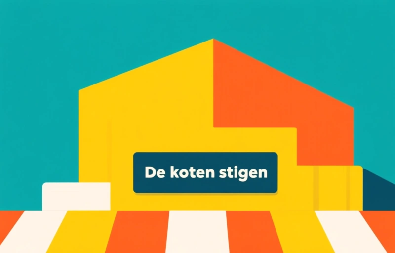 Visuele weergave van Minder bezoekers in winkelstraten