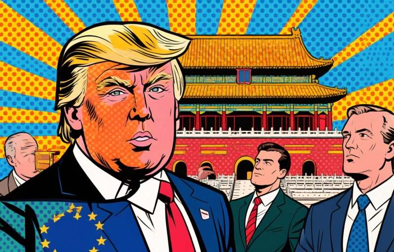 Visual representation of EU Business Leaders on Trump's China Visit Impact