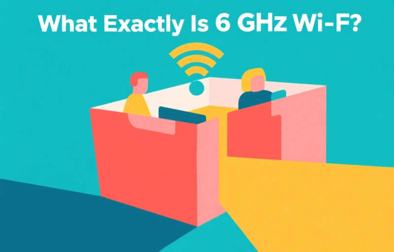 Visual representation of 6 GHz Wi-Fi