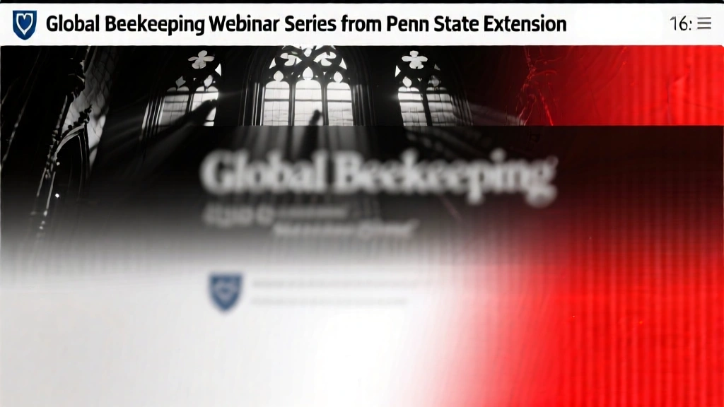 Global Beekeeping Webinar Series from Penn State Extension