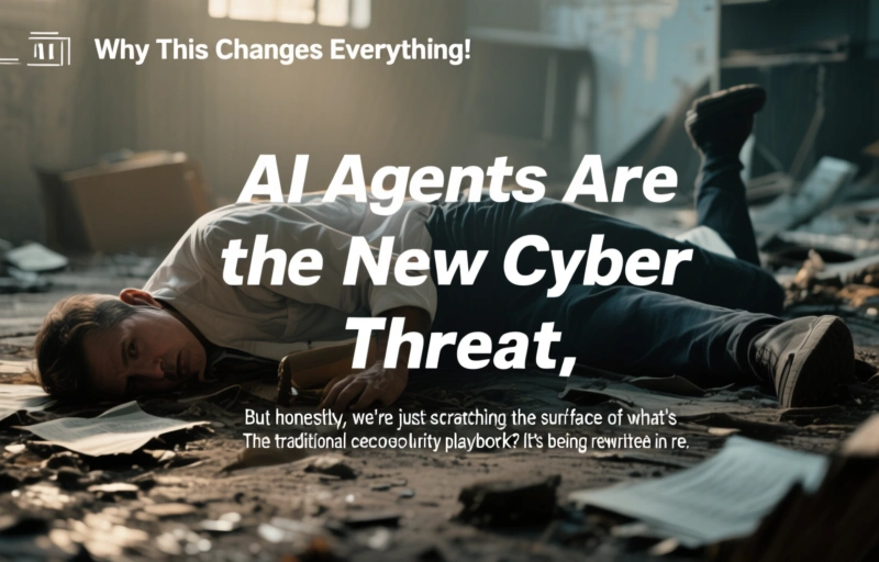 Visual representation of AI Agents Are the New Cyber Threat