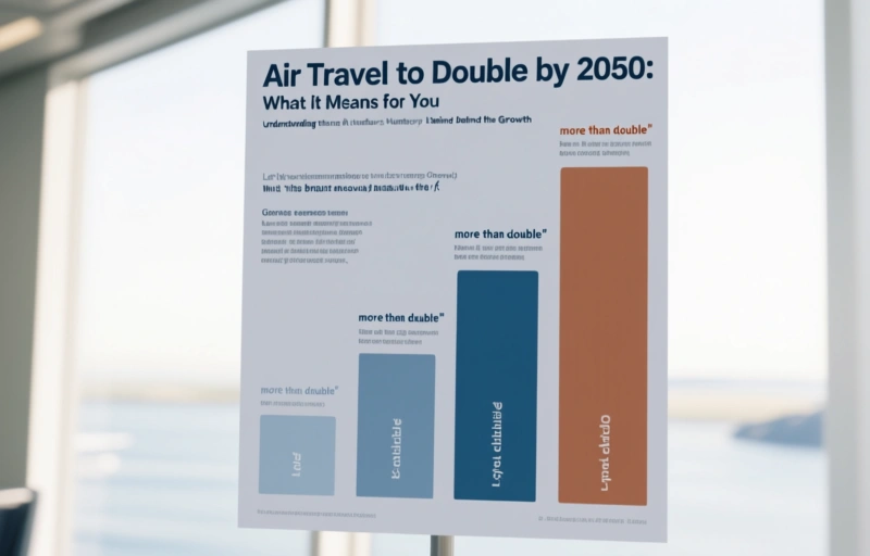 Visual representation of Air Travel to Double by 2050
