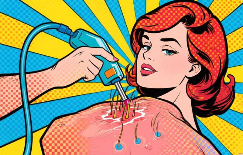 Visual representation of Laser Hair Removal