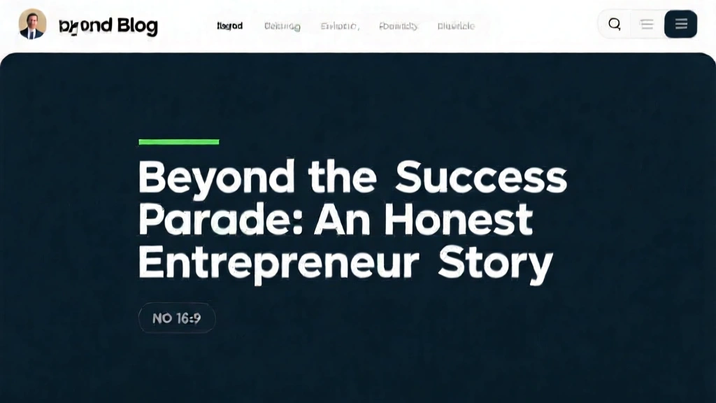 Beyond the Success Parade: An Honest Entrepreneur Story