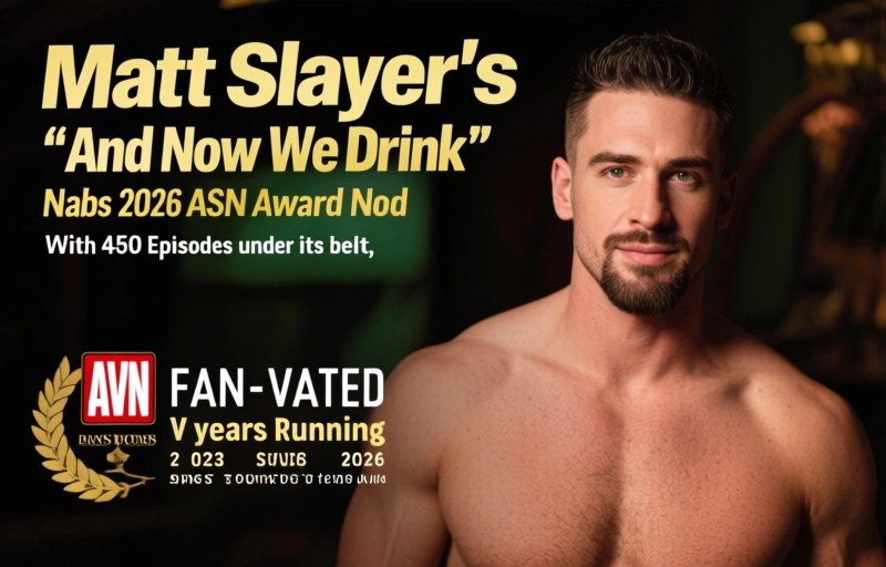 Visual representation of Matt Slayer's 'And Now We Drink' Nabs 2026 ASN Award Nod