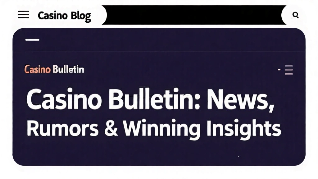Casino Bulletin: News, Rumors & Winning Insights