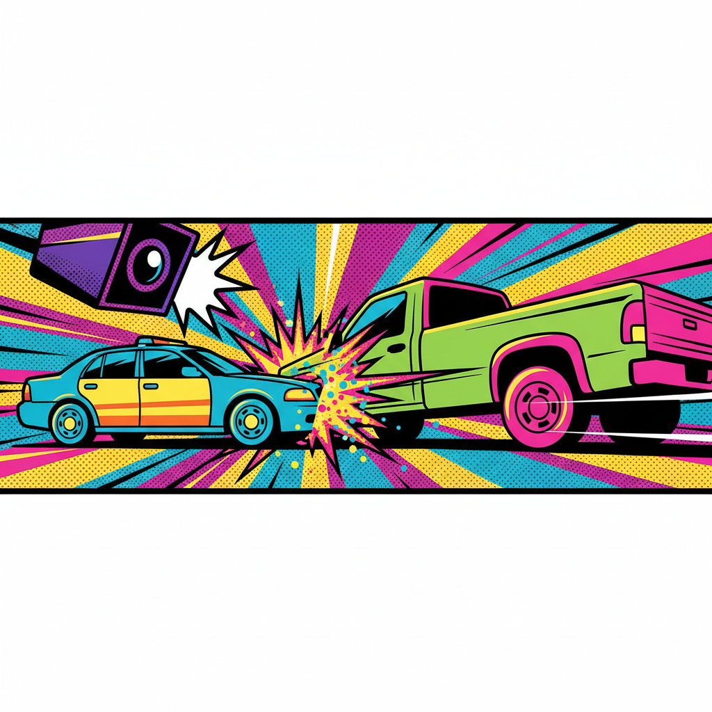 Florida Deputy's Bodycam Captures Truck Clipping Patrol Car