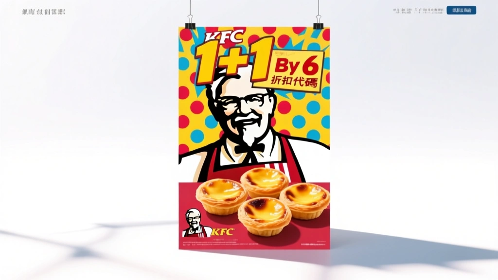 KFC 1+1 Deals: Egg Tarts Buy 6 Get 6, Chicken at $0.55
