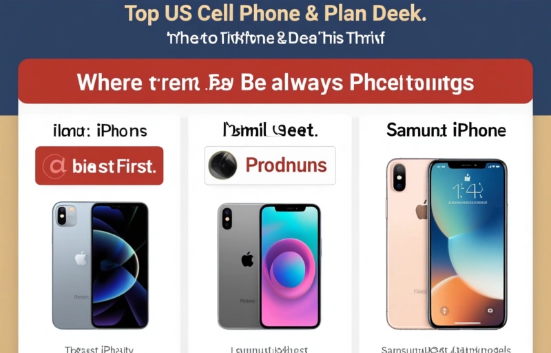 Visual representation of Top US Cell Phone & Plan Deals This Week
