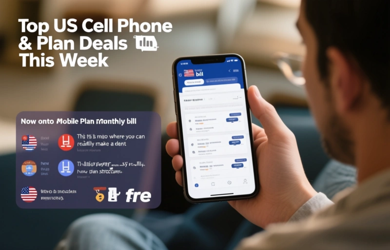 Visual representation of Top US Cell Phone & Plan Deals This Week