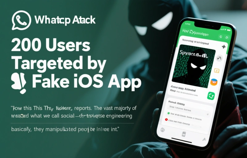 Visual representation of WhatsApp Spyware Attack