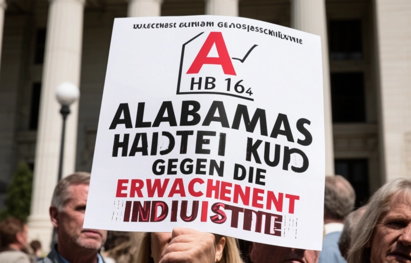 Visuelle Darstellung von Alabamas harter Kurs gegen die Erwachsenenindustrie