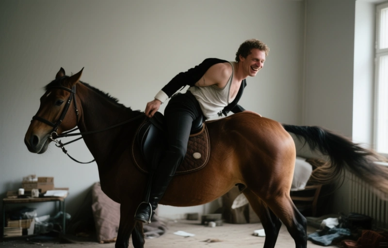 Steven Angel reitet auf Rudy Grams rohem Schwanz
