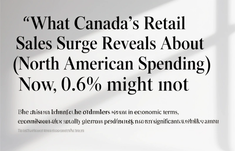 Visual representation of What Canada's Retail Sales Surge Reveals About North American Spending