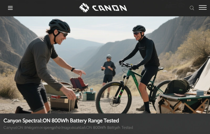 Canyon Spectral:ON 800Wh Battery Range Tested