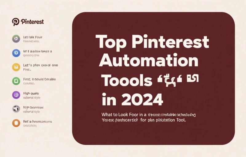 Visual representation of Top Pinterest Automation Tools for Growth in 2024
