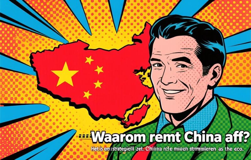 Visuele weergave van China remt fiscale stimulans af nu economie veerkracht toont