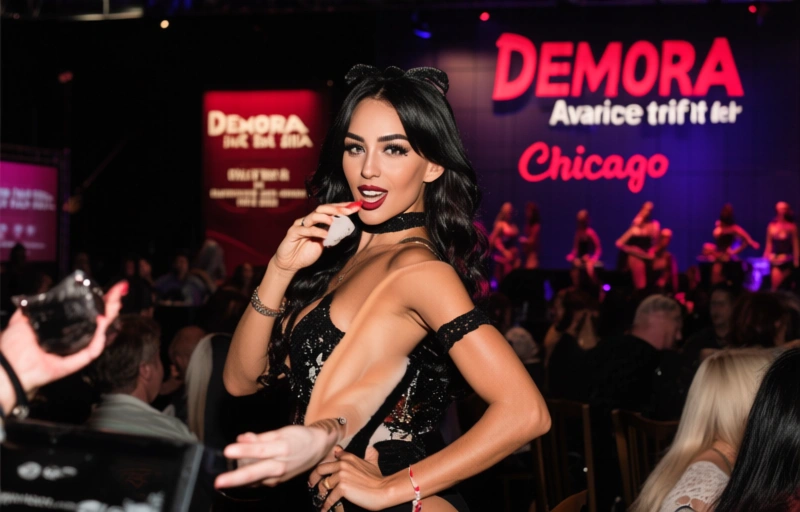 Visuelle Darstellung von Demora Avarice trifft Fans auf der EXXXOTICA Chicago