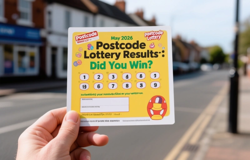 Visual representation of May 2026 Postcode Lottery Results