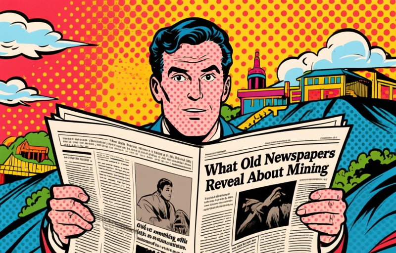 Visual representation of Uncovering the Herman-Passaflora Mine Through Historical Clippings