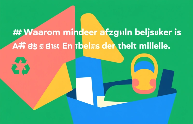 Visuele weergave van Afvalberg in de zorg