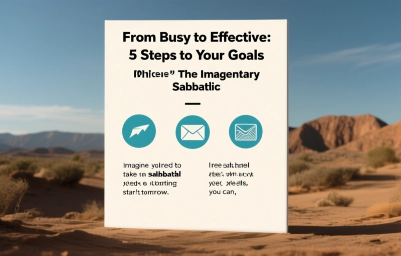 Visual representation of From Busy to Effective