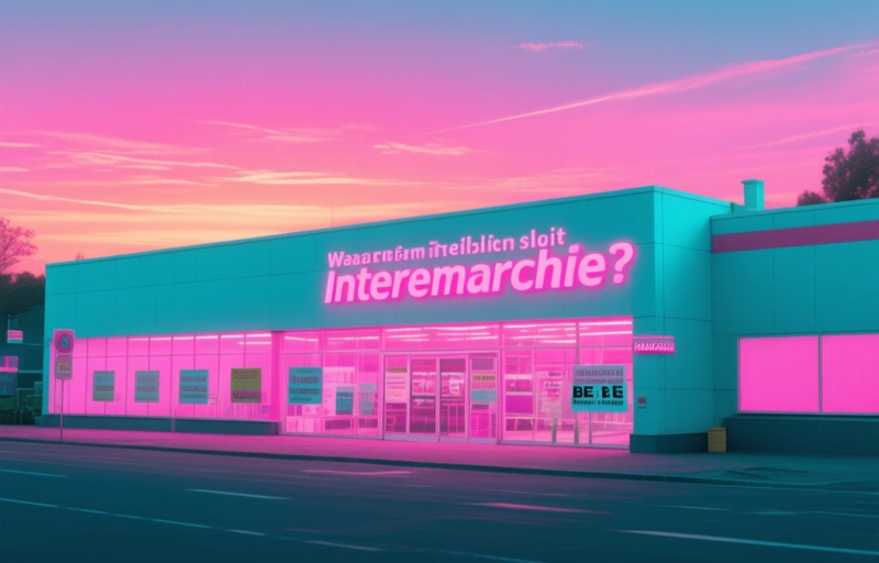 Visuele weergave van Intermarché sluit in Monceau