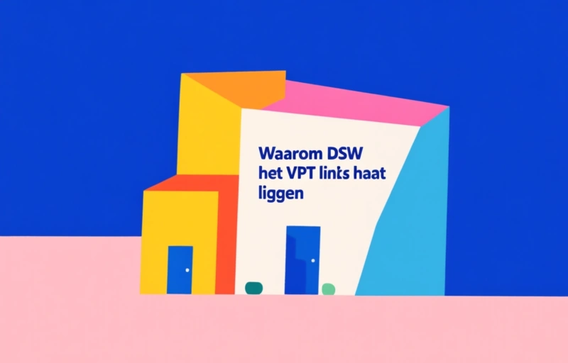 Visuele weergave van VPT-kosten vier keer hoger dan MPT