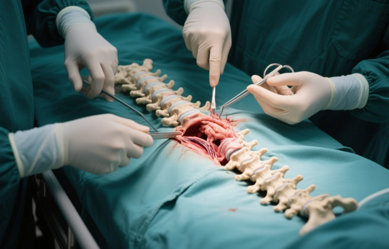 Visual representation of Minimally Invasive Surgery Treats Complex Spine TB