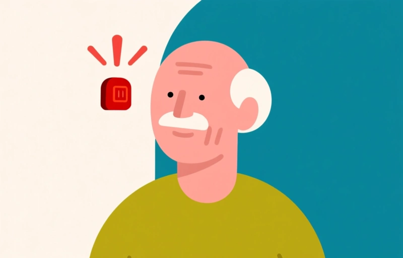 Visuele weergave van Persoonlijk Alarm voor Senioren