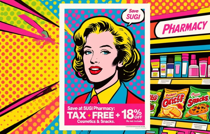 Save at SUGI Pharmacy: Tax-Free + 18% Off Cosmetics & Snacks
