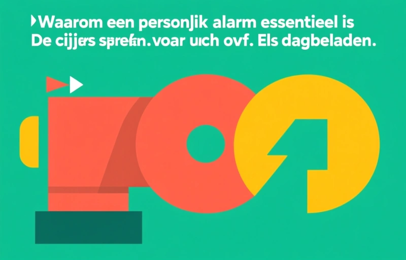 Visuele weergave van Persoonlijke alarmen voor senioren
