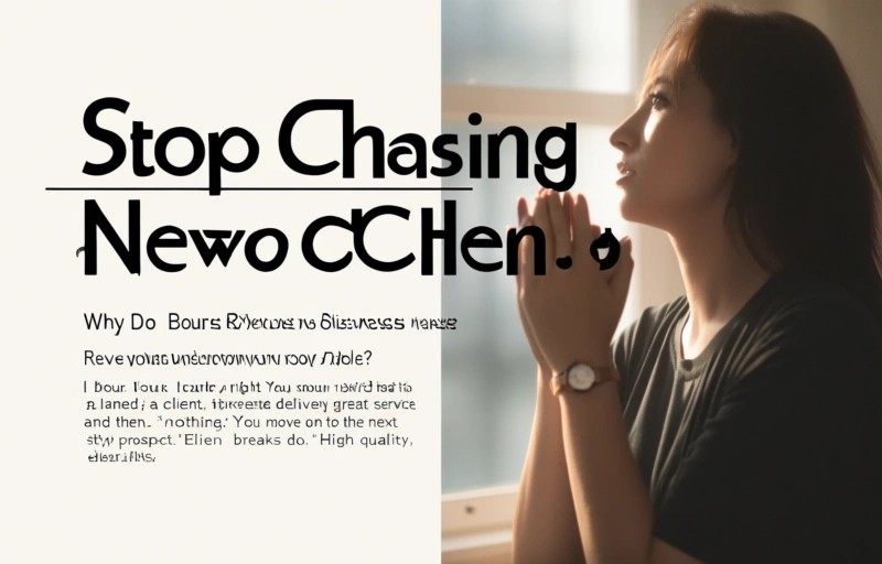Visual representation of Stop Chasing New Clients