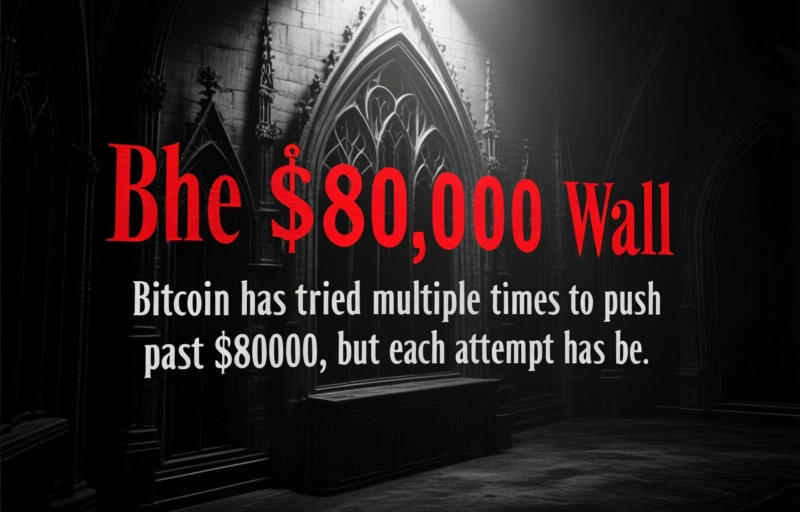 Visual representation of Bitcoin Rejected at $80K