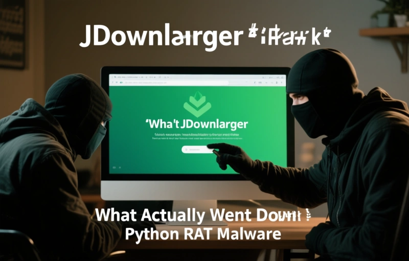 Visual representation of JDownloader Site Hack Spreads Python RAT Malware