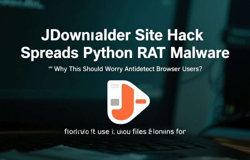 Visual representation of JDownloader Site Hack Spreads Python RAT Malware