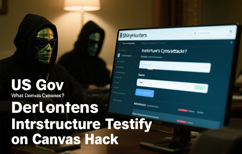 Visual representation of US Gov Demands Instructure Testify on Canvas Hack