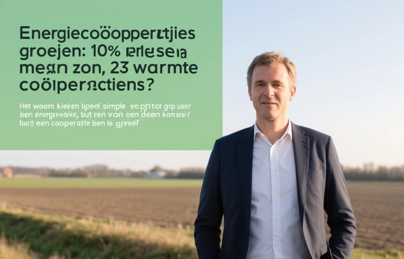 Visuele weergave van Energiecoöperaties groeien