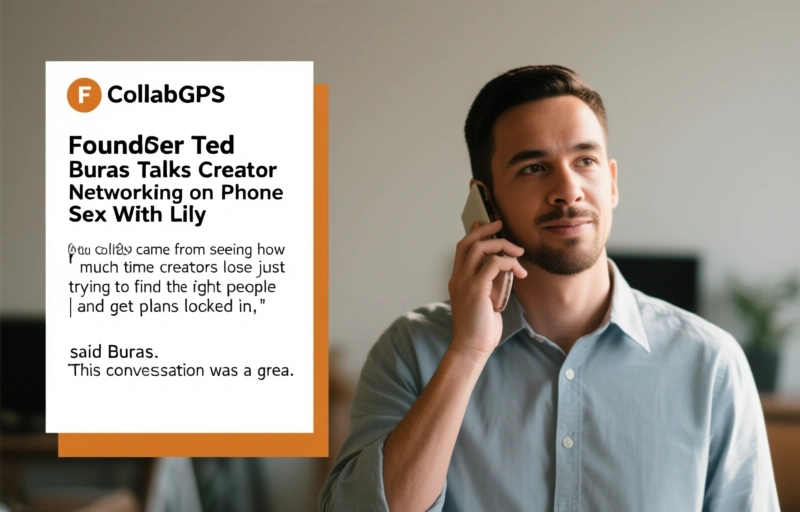 Visual representation of CollabGPS Founder Ted Buras Talks Creator Networking on Phone Sex With Lily