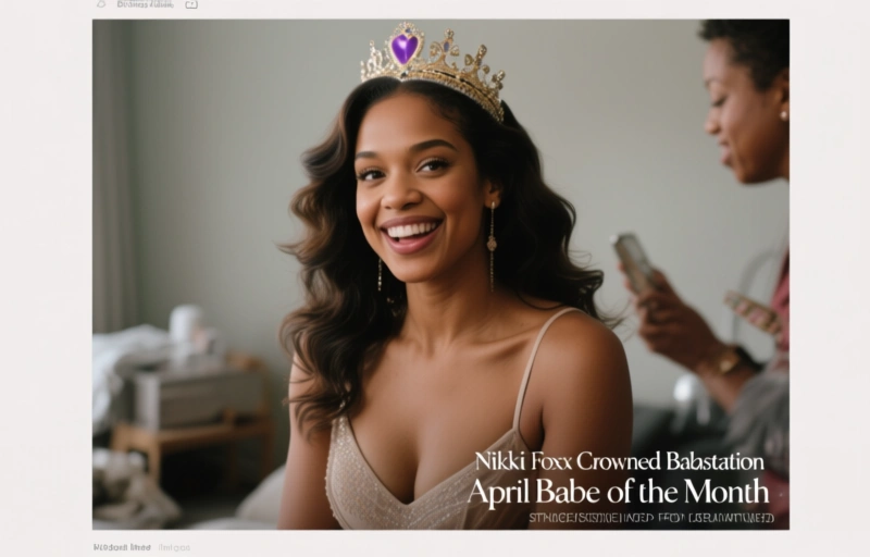 Nikki Foxx Crowned Babestation's April Babe of the Month