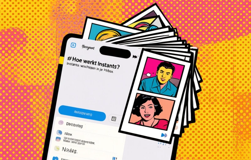 Visuele weergave van Instagram lanceert Instants