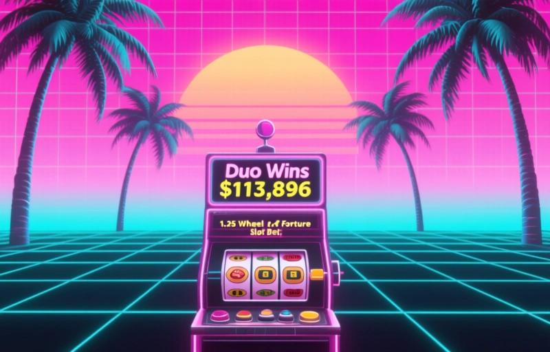 Duo Wins $113,896 on $1.25 Wheel of Fortune Slot Bet