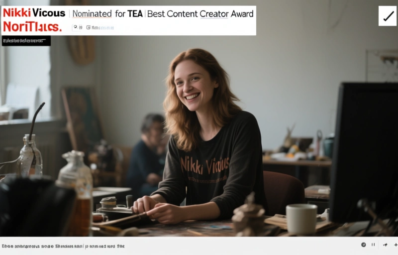 Nikki Vicious Nominated for TEA Best Content Creator Award