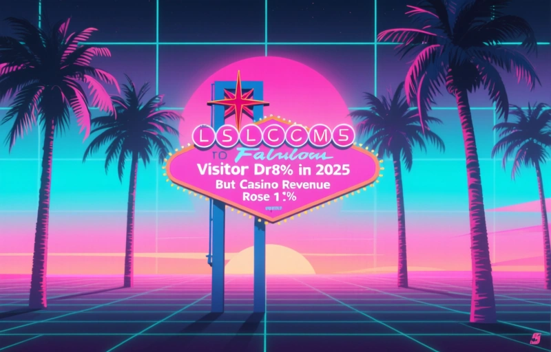 Las Vegas Visitor Drop 8% in 2025, But Casino Revenue Rose 1%